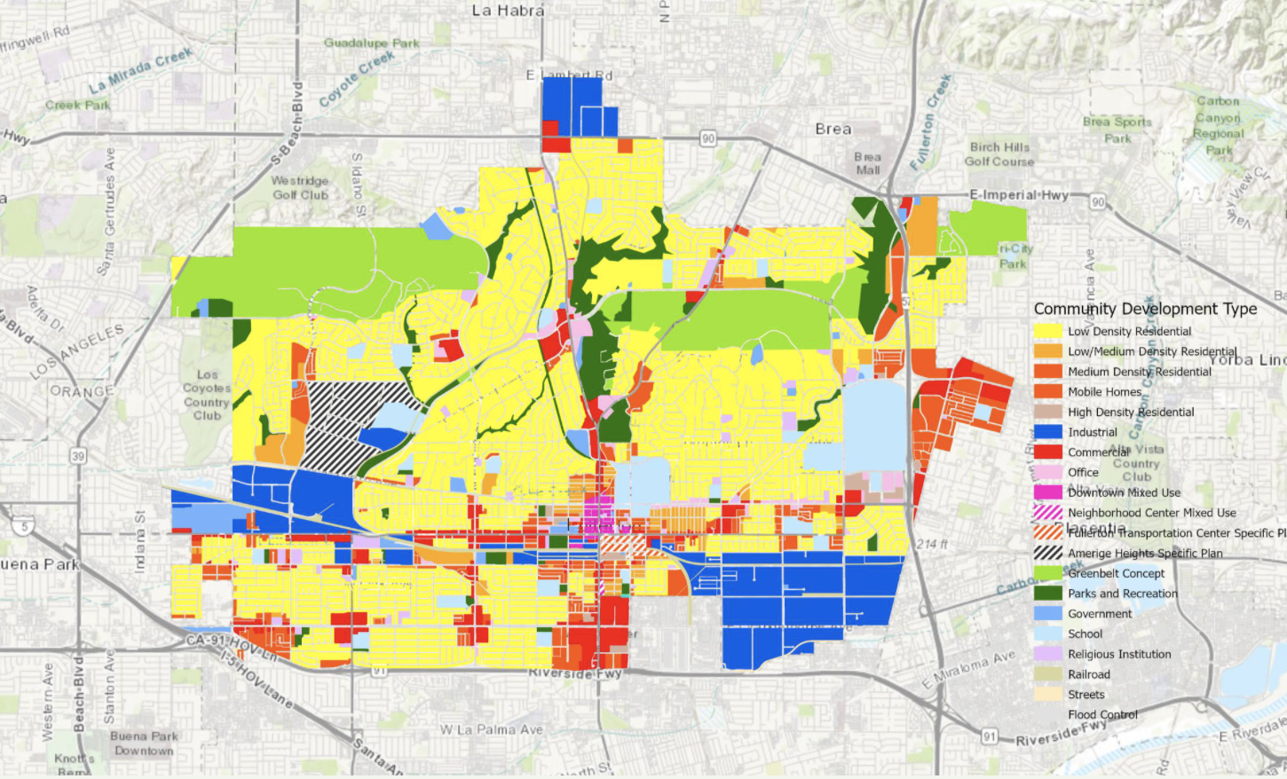 City Of Fullerton Zoning Map Brown Bag Series: Scag-Ssi Internship Program - Usc Spatial Sciences  Institute
